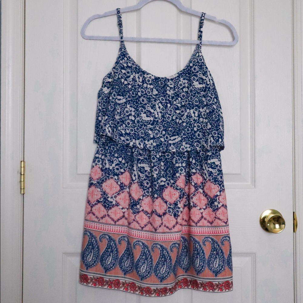 Abercrombie & Fitch Patterned Blouson Dress XS